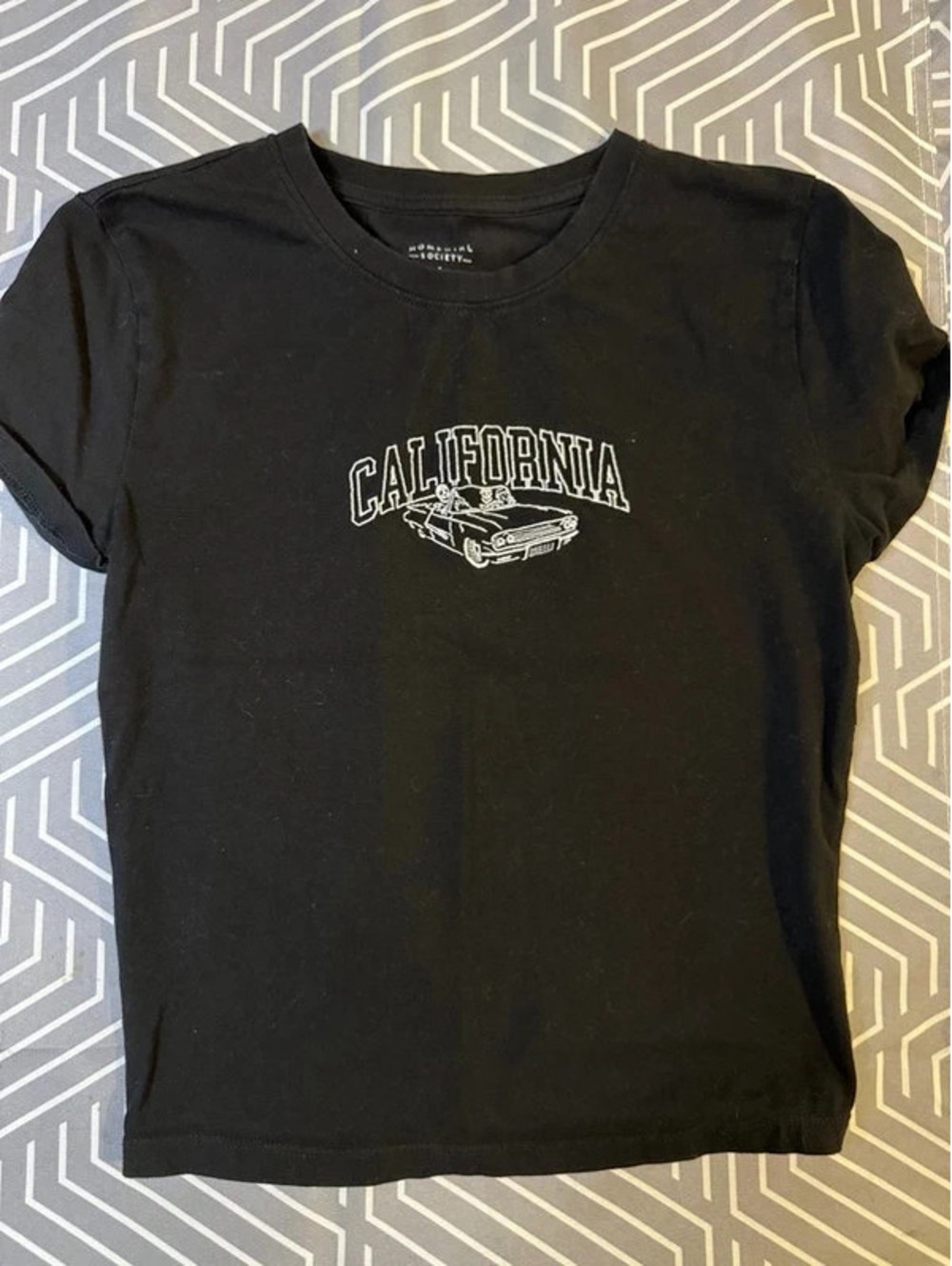 Homegirl Society Women’s Small Black California Graphic T-Shirt